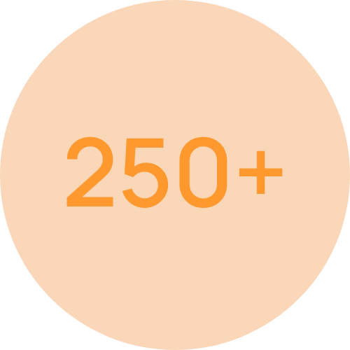 250+